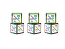 1/+1 & -1/-1 D6 White Pack of 6 CCG Metal Dice