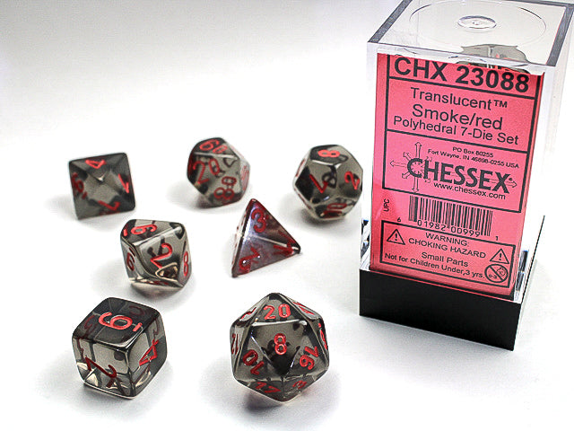 Chessex Polyhedral Dice Set : Translucent