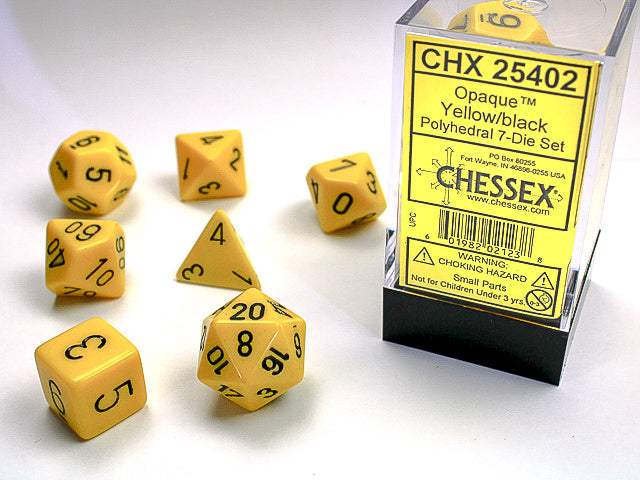 Chessex Polyhedral Dice Set : Opaque