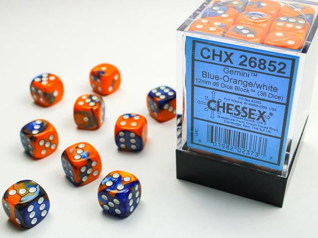 Chessex 12 MM Dice Set : Gemini