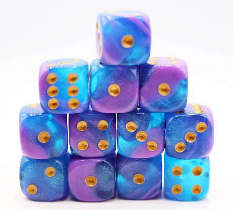 12 piece Pip D6s - Stratus Glitter