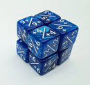 +1/+1 Pearl Blue Counters for Magic - Set of 8
