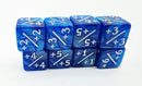 +1/+1 Pearl Blue Counters for Magic - Set of 8