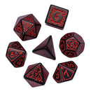 Cryptic Knots: Dried Blood RPG Dice Set