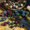 Cryptic Knots: Dried Blood RPG Dice Set