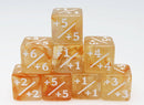 +1/+1 Orange & White Counters for Magic - Set of 8