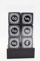 12 piece D6's - Magic Burst White