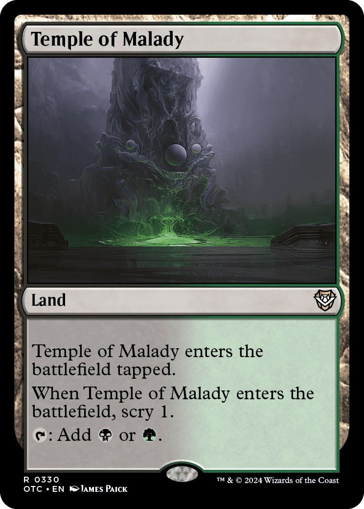 Temple of Malady [Outlaws of Thunder Junction Commander]