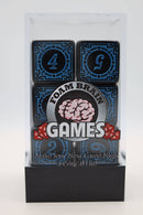 12 piece D6s - Magic Burst Blue