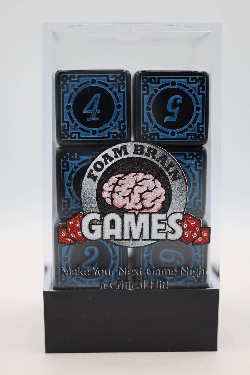 12 piece D6s - Magic Burst Blue