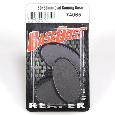 60mm x 35mm Oval Gaming Base (10)