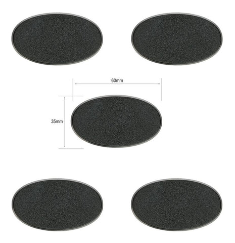 Citadel 60x35mm Oval Bases (5 pack)