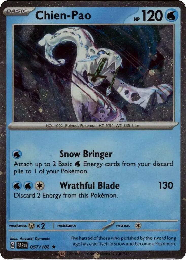 Chien-Pao (057/182) (Cosmos Holo) [Scarlet & Violet: Paradox Rift]