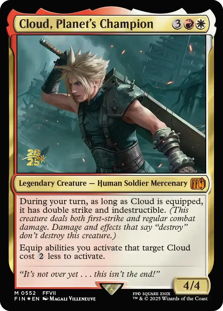 Cloud, Planet's Champion [FINAL FANTASY Prerelease Promo]