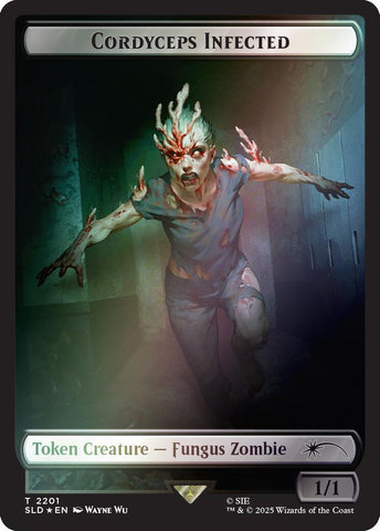 Cordyceps Infected Token (2201) (Rainbow Foil) [Secret Lair Drop Series]