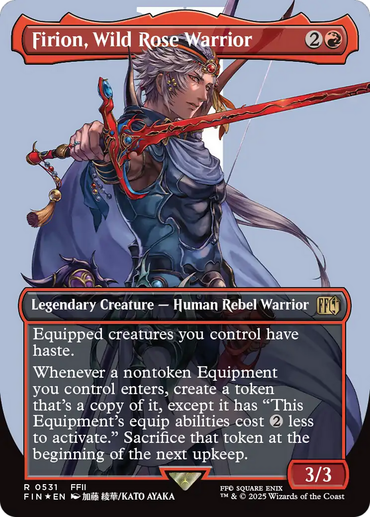 (Japanese) Firion, Wild Rose Warrior (Borderless) (Surge Foil) [FINAL FANTASY]