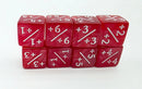 +1/+1 Pearl Red Counters for Magic - Set of 8