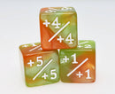 +1/+1 Green & Gold Counters for Magic - Set of 8