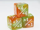 +1/+1 Green & Gold Counters for Magic - Set of 8