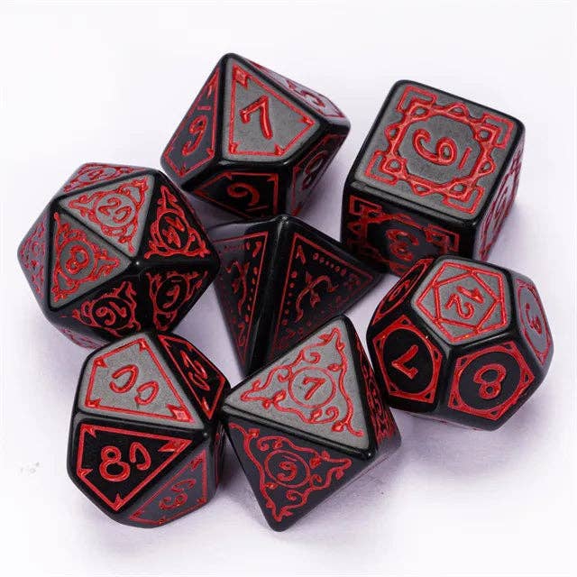 Cryptic Knots: Dried Blood RPG Dice Set