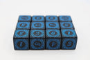 12 piece D6s - Magic Burst Blue