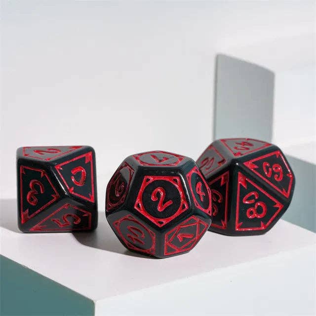 Cryptic Knots: Dried Blood RPG Dice Set
