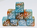 +1/+1 Blue & Gold Counters for Magic - Set of 8