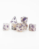 Emberglow Dice: Acrylic Dice in Glass Vials