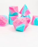 Emberglow Dice: Silicone Set in Glass Vial