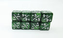 +1/+1 Pearl Green Counters for Magic - Set of 8
