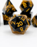 Emberglow Dice: Sharp Edge Dice in Glass Vials