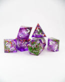Emberglow Dice: 7 Piece Liquid Core Dice Set