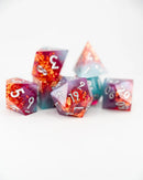 Emberglow Dice: Sharp Edge Dice in Glass Vials