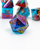 Emberglow Dice: Sharp Edge Dice in Glass Vials