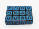 12 piece D6s - Magic Burst Blue