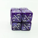 +1/+1 Pearl Purple Counters for Magic - Set of 8