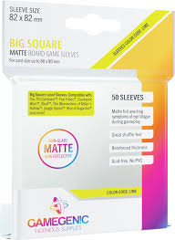 GameGenic Matte Sleeves: Big Square (82 x 82 mm)