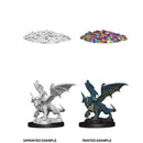 D&D Nolzur's Marvelous Miniatures: Unpainted Minis- Wave 10- Blue Dragon Wyrmling
