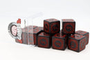 12 piece D6's - Magic Burst Red