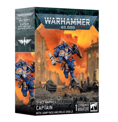 WH40K: Space Marines: Captain with Jump Pack and Relic Shield