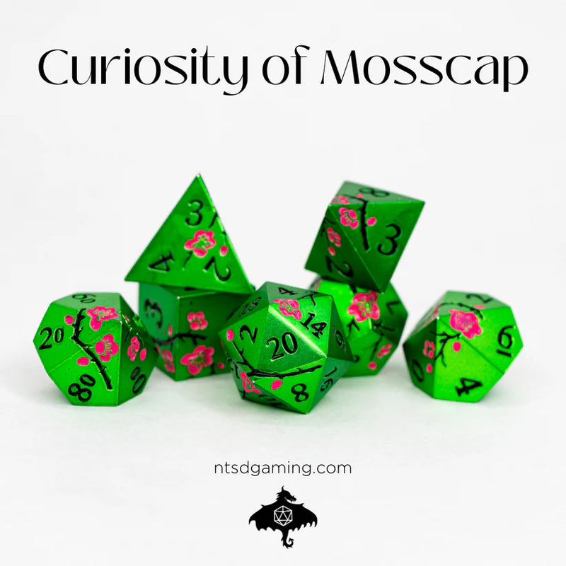 Emberglow Dice: Metal Set in Book