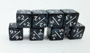 +1/+1 Pearl Black Counters with White for Magic - Set of 8