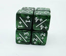 +1/+1 Pearl Green Counters for Magic - Set of 8