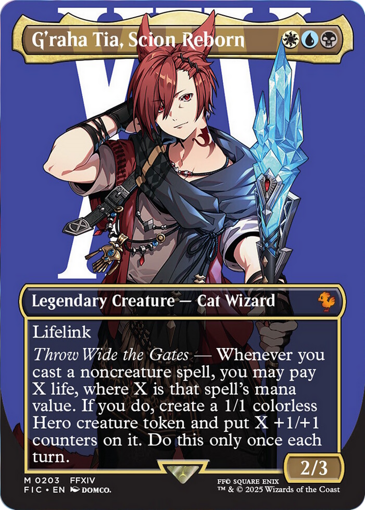 (Japanese) G'raha Tia, Scion Reborn (Borderless) [FINAL FANTASY Commander]
