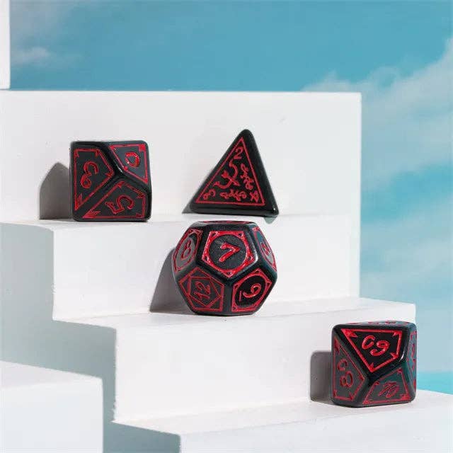 Cryptic Knots: Dried Blood RPG Dice Set