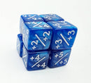 +1/+1 Pearl Blue Counters for Magic - Set of 8