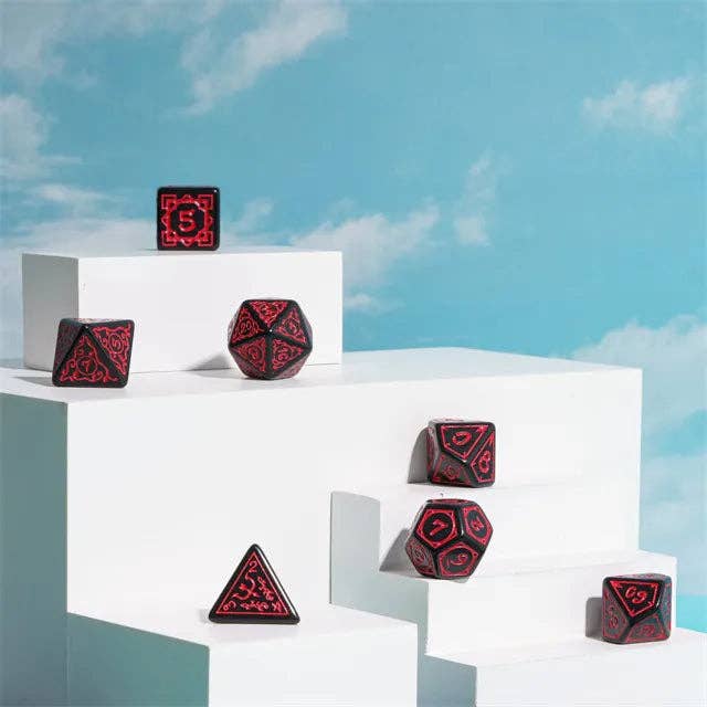 Cryptic Knots: Dried Blood RPG Dice Set