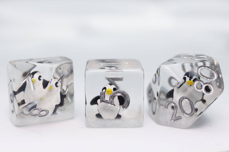 Baby Penguin RPG Dice Set