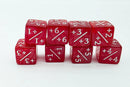 +1/+1 Pearl Red Counters for Magic - Set of 8