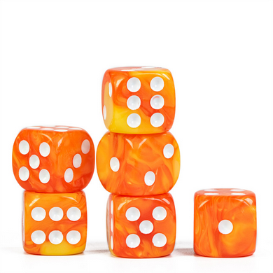 12 piece Pip D6s - Blended Orange